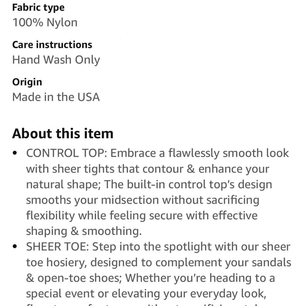 L'eggs Everyday Control Top Pantyhose